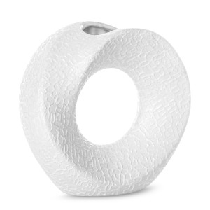 Wazon ceramiczny RISO biały 19x7x18 cm