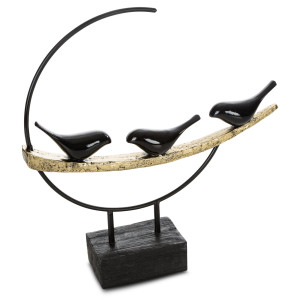 Figurka SEMA czarna Ø 36 cm minimalistyczna