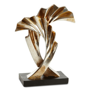 Figurka ZOE złoto-czarna 20x8x25 cm dekoracyjna ręcznie zdobiona
