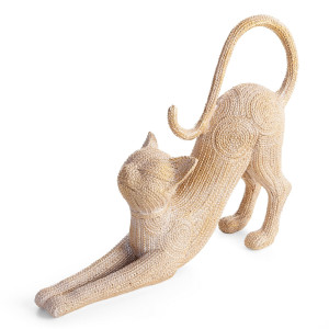 Figurka kot VALERI złota 32x8x25 cm
