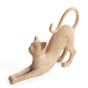 Figurka kot VALERI złota 25x7x19 cm