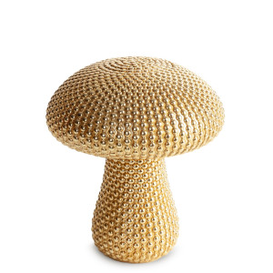 Figurka grzybek DEAN złota 14x14x16 cm