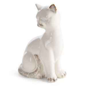 Figurka kot AVANI kremowa 12x9x20 cm