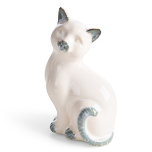 Figurka kot AVANI kremowa 11x9x19 cm