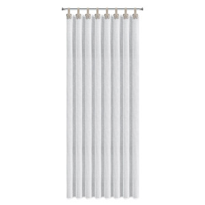 Firana MELISA biała 140x250 na szelkach z kokardkami, etamina