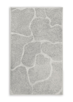 Dywan ALBA srebrny 60 x 100 cm strukturalny tłoczony 3D nowoczesny