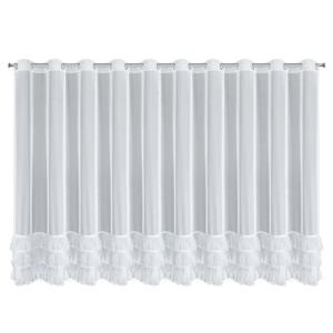 Firana przelotki 400x160 ARABELLA 3 biała