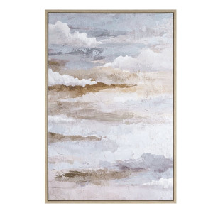 Obraz kwiaty 60x90 jasnoniebieski