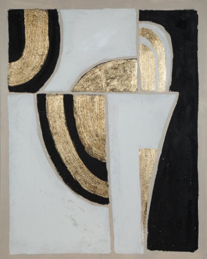 Obraz abstrakcja geometryczna 80x100 biały