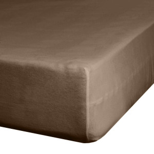 Prześcieradło jersey 220x200 D91 brązowe