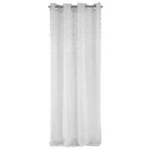 Zasłona przelotki D91 STELLA 140x250 srebrna