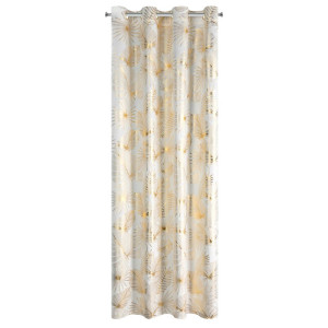 Zasłona przelotki ZARIA 140x250 biało-złota