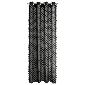 Zasłona przelotki AURELIA 135x250 czarna
