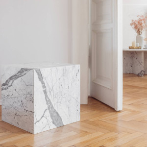 Aske - Marmurowy stolik typu cube : Rodzaj kamienia - Bianco Superiore