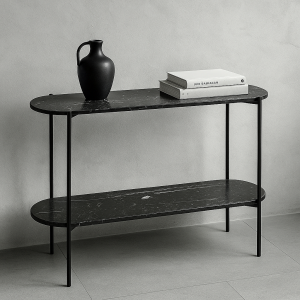 Konsola marmurowa Loen Nero Marquina - Marlé Home