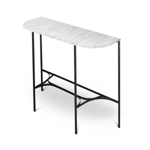 Konsola z blatem Bianco Carrara Liv B&W - Marlé Home