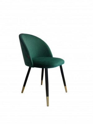 Krzesło tapicerowane CAREN nogi czarne+ złoto