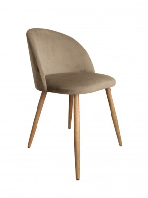 Krzesło tapicerowane CAREN nogi dąb