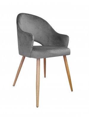 Krzesło tapicerowane FOX nogi dąb