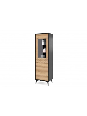 Witryna DAVID W54 Dąb evoke/czarny