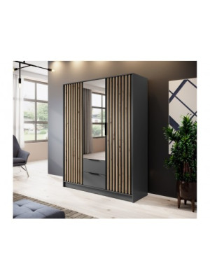 Szafa NATALIA 3DL 150cm Lamele, lustro