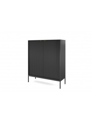 Komoda MIA K104 czarna, stelaż czarny
