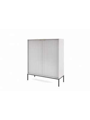 Komoda MIA K104 szara, stelaż czarny