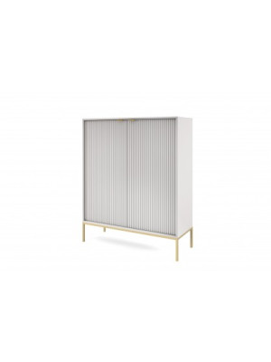 Komoda MIA K104 szara, stelaż złoty