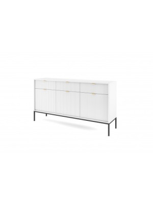 Komoda MIA K154 biel, stelaż czarny