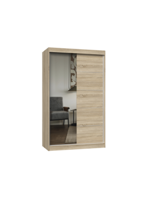 SZAFA IGA 120 1x LUSTRO SZPROSY DĄB SONOMA