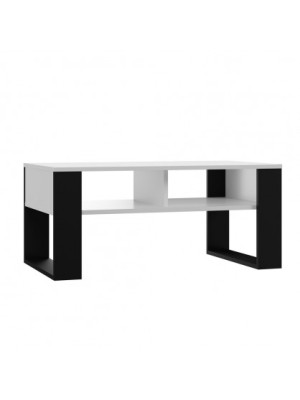 STOLIK KAWOWY ŁAWA MODERN 2P BIEL / CZERŃ