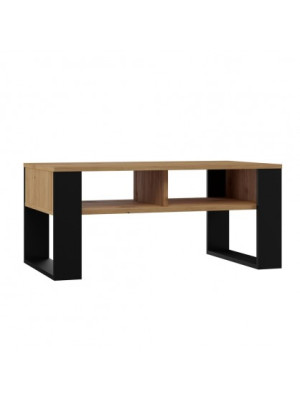 STOLIK KAWOWY ŁAWA MODERN 2P DĄB ARTISAN / CZERŃ