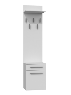 WIESZAK SZAFKA NA BUTY DUET BIEL MAT