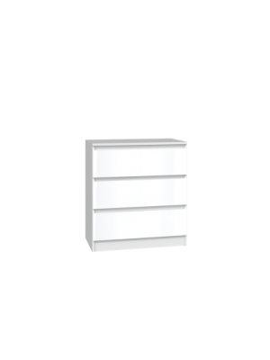 KOMODA ENZO 3 70 - BIEL POŁYSK