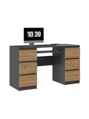 BIURKO KAM - ANTRACYT / DĄB ARTISAN