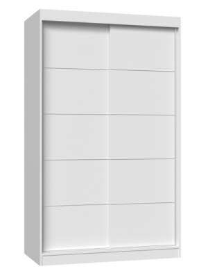 SZAFA PRZESUWNA PRESTIGE 120 - BIEL ZE SZPROSAMI