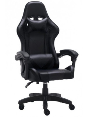 FOTEL OBROTOWY GAMINGOWY KRZESŁO RAMZES CZARNY
