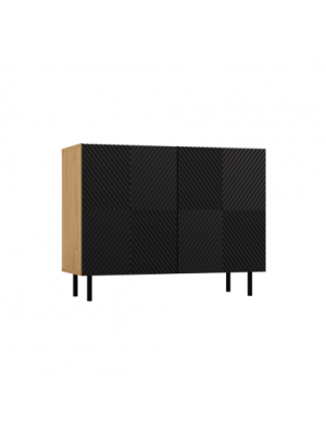 KOMODA KAMILA 2 DRZWI 100CM-ARTISAN/CZERŃ