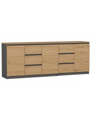 COSTA KOMODA ANTRACYT/ARTISAN 1D3S 2D3S BA KOMPLET