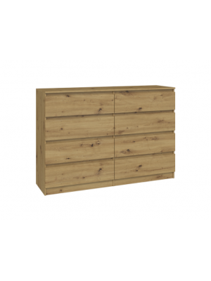 KOMODA ENZO 8 140CM DĄB ARTISAN KPL