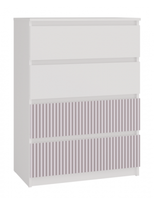 Komoda ENZO 4 ARTEO PINK Różowy