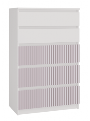 Komoda ENZO 5 ARTEO PINK Różowy