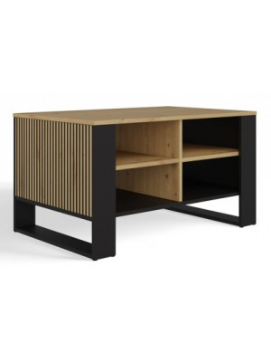 Ława Modern 4P SLIM DĄB ARTISAN CZARNY