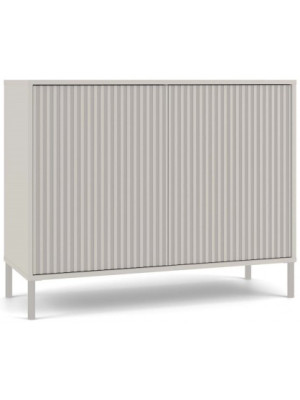 Komoda KAMARO 2D SLIM KASZMIR Lamele Front Ryflowany