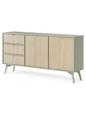 Komoda FIONA KSZ158 eukaliptusowa zieleń/jodełka scandi