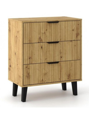 Komoda Scandi 3S SLIM DĄB ARTISAN