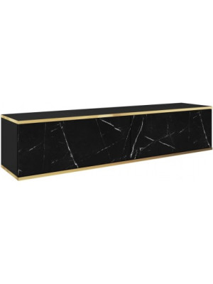 Szafka RTV ORO R-135 czarny/marmur black royal