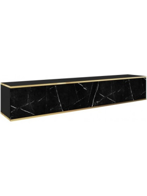 Szafka RTV ORO R-175 czarny/marmur black royal