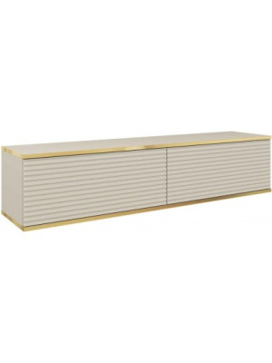 Szafka RTV ORO R-135 beżowy, ryflowany front