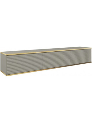 Szafka RTV ORO R-175 ryflowane fronty, szary